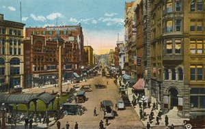 First Avenue og Pioneer Square (fargebilde) av American Photographer