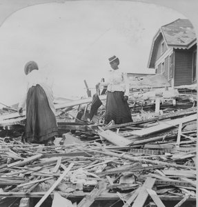 Galveston-katastrofen, prøver å finne hvor hjemmet deres sto av American Photographer