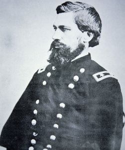 General Oliver Otis Howard (1830-1909) (s/hvitt-bilde) av American Photographer