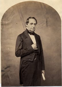 Hannibal Hamlin (1809-91), 15. visepresident i USA (salttrykt foto) av American Photographer