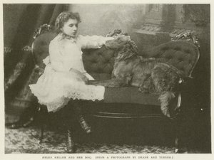 Helen Keller og hunden hennes av American Photographer