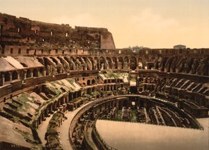 Interiør av Colosseum, Roma, ca. 1890-1900 (fotomekanisk trykk) av American Photographer