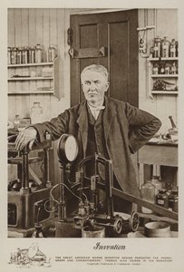 Oppfinnelse, Thomas Alva Edison i verkstedet hans av American Photographer