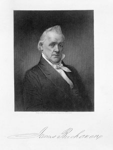 James Buchanan, gravert av Henry Bryan Hall (1800-84) etter en daguerreotypi av American Photographer