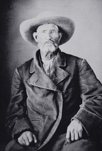 Jim Bridger (1804-81) (s/hvitt-bilde) av American Photographer