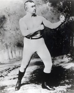 John L. Sullivan (s/hvitt-bilde) av American Photographer