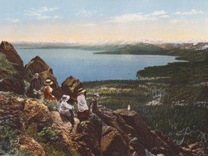 Lake Tahoe fra Mount Watson, California (fargebilde) av American Photographer