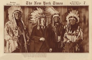 Lloyd George på krigsstien: den britiske krigsministeren (s/h-foto) av American Photographer