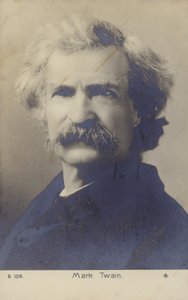 Mark Twain (1835–1910), amerikansk forfatter (s/h-foto) av American Photographer