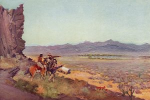 Mirage on the Desert, Arizona (farget bilde)