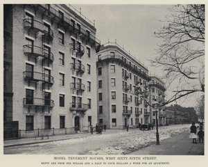Model Tenement Houses, West Sixty-Ninth Street (s/hv-bilde) av American Photographer