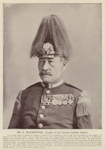 Mr E Ruscheweyh, leder av det tyske infanteribandet