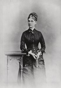 Fru Theodore Roosevelt, ca. 1882 (s/hvitt-bilde) av American Photographer
