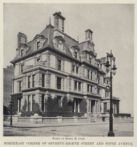 Det nordøstlige hjørnet av Seventy-Eighth Street og Fifth Avenue (s/hvitt-bilde) av American Photographer