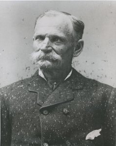 Portrett av Charles Earl Bolles, alias 'Black Bart' (1829-c.1917) (s/hvitt-bilde) av American Photographer