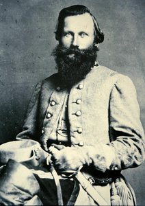 Portrett av general J.E.B. Stuart (s/hvitt bilde) av American Photographer
