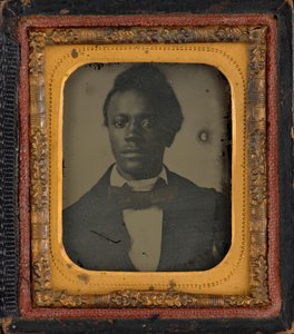 Portrett av en mann, ca. 1860 (foto) av American Photographer