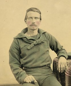 Portrett av en sjømann i Union Uniform, ca. 1861 (blindbilde)