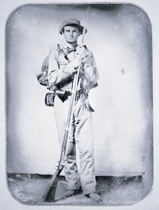 Menig Thomas Taylor, konføderert hærsoldat (s/hv-bilde) av American Photographer