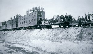 Jernbanekonstruksjonsmannskaper av American Photographer