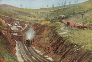 Raton Tunnel, høyeste punkt på Santa Fe (farget bilde) av American Photographer