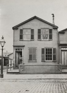 Bosted på 42 Monroe St., Chicago, 1869 av American Photographer