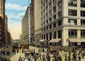 State Street, ser nordover fra Madison Street (farget bilde) av American Photographer