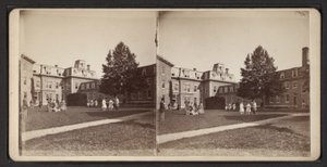 Stereoskopiske visninger av Oneida-samfunnet, ca. 1870 (s/hvitt-bilde) av American Photographer