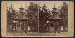 Summer House, Oneida Community, New York State, 1873 av American Photographer