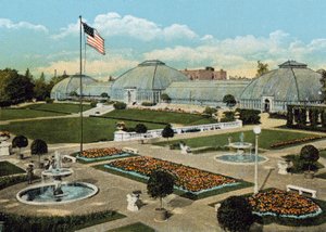 Sunken Gardens and Conservatory, Washington Park (farget bilde) av American Photographer