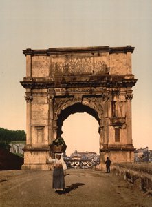 The Triumphal Arch of Titus, Roma, ca. 1890-1900 (fotomekanisk trykk) av American Photographer