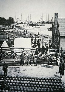 Union Army ammunisjonslager i City Point, Virginia av American Photographer
