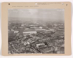 Utsikt over Hershey, Pennsylvania, 26. mai 1931 (s/hvitt-bilde) av American Photographer