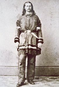 'Wild Bill' Hickok (1837-76) (s/hvitt-bilde) av American Photographer