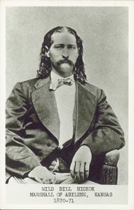 Wild Bill Hickok , pistolkjemper, gambler og lovmann i det amerikanske vesten (s/hvitt-bilde) av American Photographer