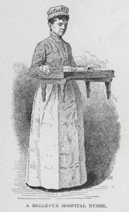 En Bellevue sykehussykepleier (litho) av American School