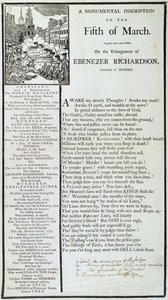 En monumental inskripsjon den femte mars, 1772 (trykk) av American School