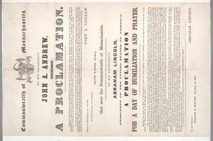 En erklæring om en dag med ydmykelse og bønn, 28. juli 1864 av American School