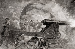 En kasemat under bombardementet i slaget ved Fort Sumter, 12.–14. april av American School