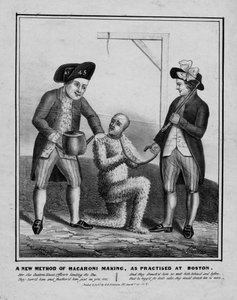 En ny metode for å lage makaroni, slik den ble praktisert i Boston, ca. 1836 av American School
