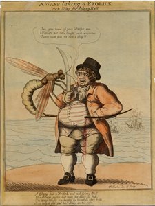 En veps som boltrer seg, 1813 (håndfarget etsning)
