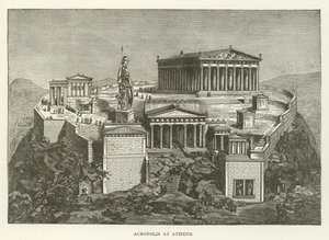 Akropolis i Athen av American School