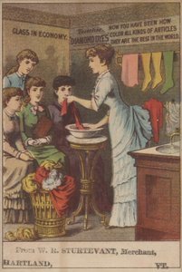 Annonse for diamantfarger (litho-farge) av American School