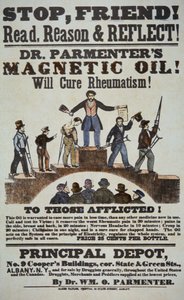 Annonse for «Doctor Parmenters magnetiske olje» av American School