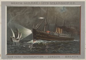 Annonse for det nordtyske Lloyd Steamship Company av American School
