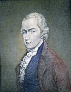 Alexander Hamilton (1755-1804) (farget gravering) av American School