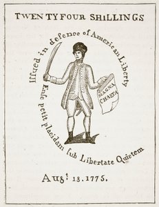 American Bill of Credit, 1775, illustrasjon fra Cassells Illustrated History of England (sepiafoto) av American School