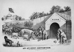 An August Convention, utgitt av J.L. Magee, Philadelphia, ca. 1864 av American School