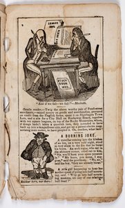 Og hvis vi mislykkes - mislykkes vi! Macbeth, side 7 fra Eltons Comic All-my-back, 1838 av American School