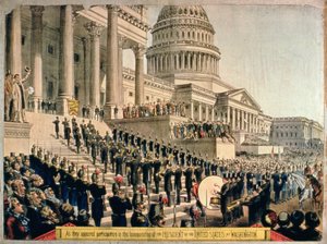 Da de dukket opp og deltok i innsettelsen av USAs president i Washington av American School